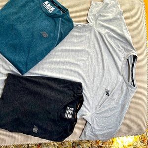 Set of 3 space dye New Balance short sleeve running/training tops.